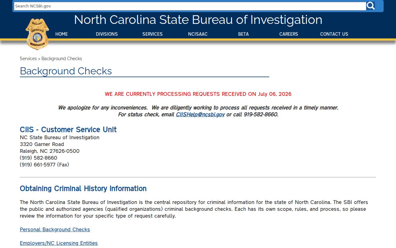 Catawba County arrest history and SBI self-review channels