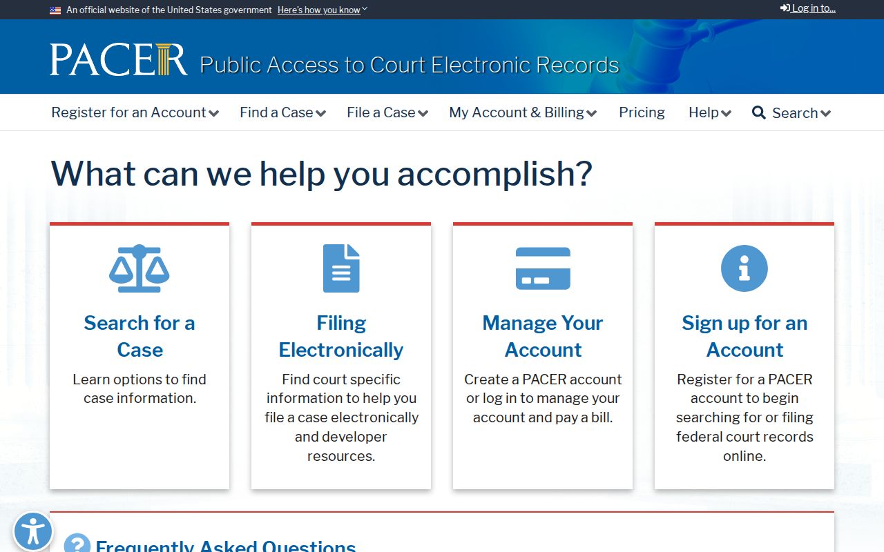 Catawba County criminal history PACER federal access