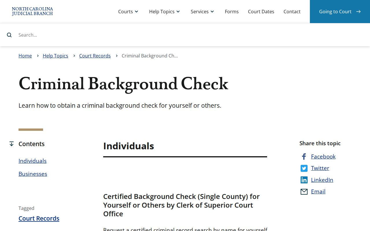Catawba County criminal history background check options